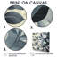 «Slate Grey Leaves Beauty III - Leaves», art mural sur toile-1587705988-1587705989-1587705999