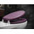 Standard Round Padded Black Toilet Seat, Comfort Foam with Easy-to-Clean PVC Cover, Fits 17-Inch Bowls-126114334