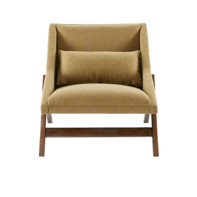 Chaise d'appoint de caractère et de qualité, coussin de siège épais de 5 po, coussin de dossier amovible, accoudoirs encastrés, capacité de poids de 300 lb