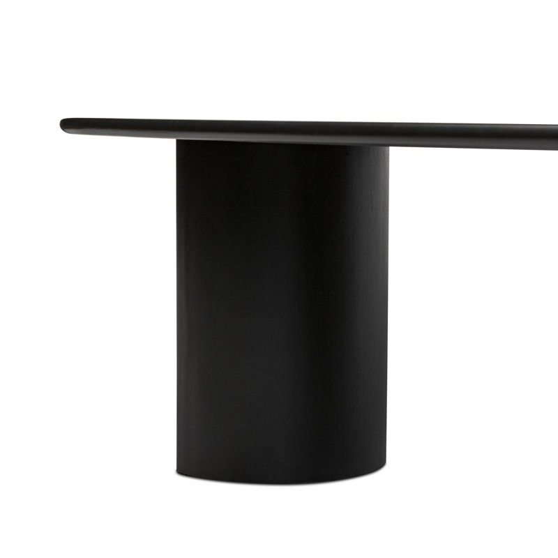 Paden Dining Table, 30" H x 118" W x 42" D, Aged Black Acacia