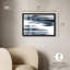 «Blue Mirage II Shadowbox», art mural bleu par Art Remedy-115123607-115123608
