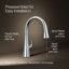 Graze Touchless Pull-Down Kitchen Sink Faucet With Three-Function Sprayhead-485520893