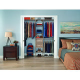 Closet Organizer With Adjustable Shelves, Drawers, And Expandable Rods For Versatile Home Storage