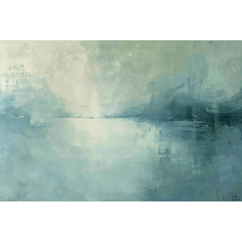 «Ocean Quietude», art mural sur toile tendue, L 40 po x H 30 po x P 1,5 po