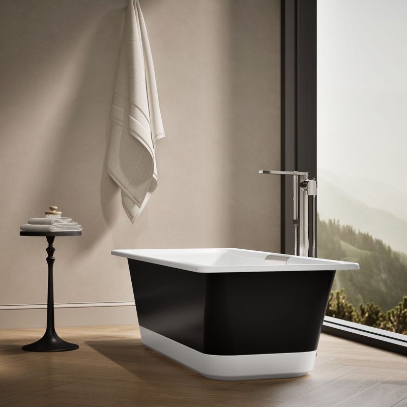 Volute 63 In. X 28-3/8 In. Freestanding Bath With Base