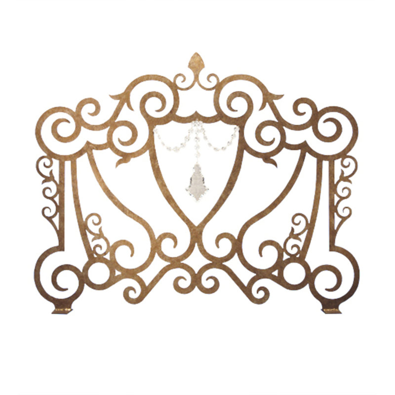 Crystal Crest 1 Panel Iron Fireplace Screen