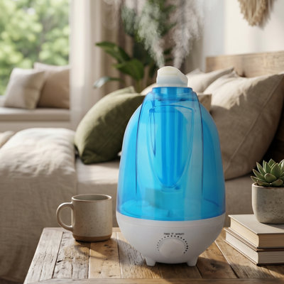 Tabletop Humidifier, 4L Ultrasonic Humidifier Diffuser LED Light Home Office Room Mist Maker Air Purifier