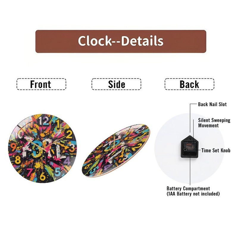 Horloge murale 12 po