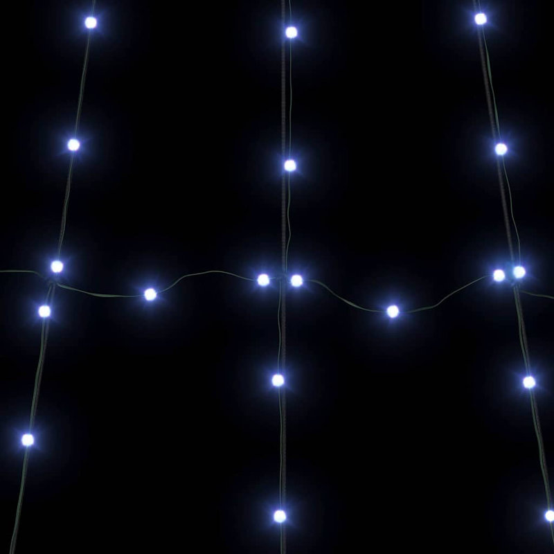  LED Christmas Tree with Ground Spikes 300 cm Metal, Blue