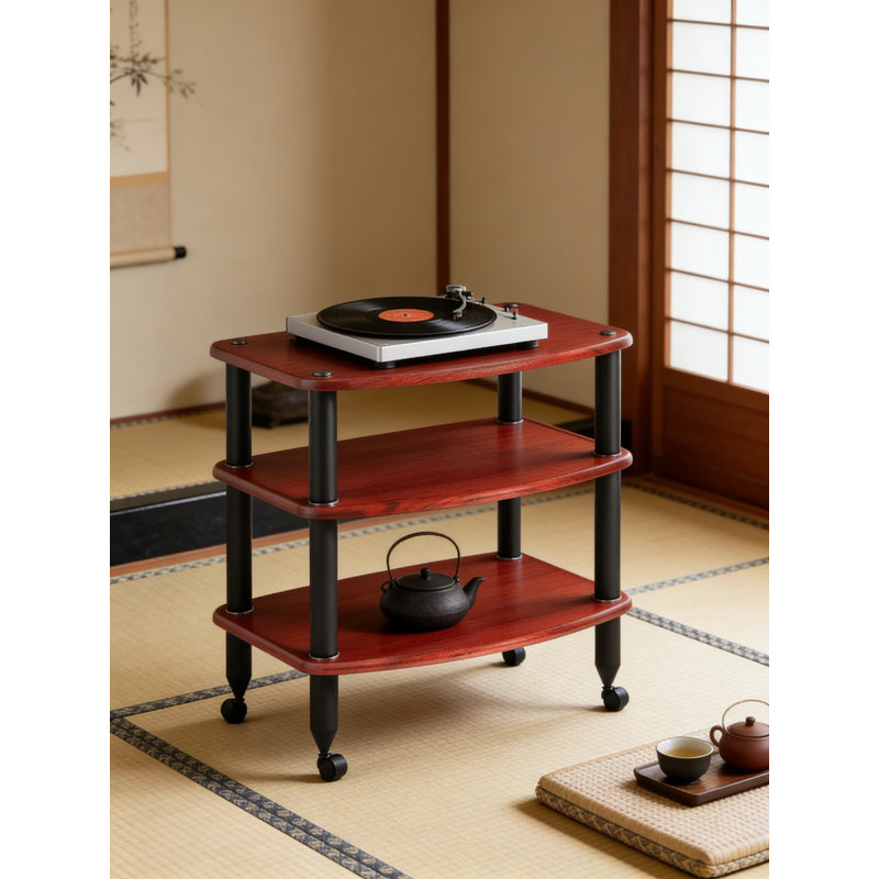 3-Shelf Audio Component Rack - Heavy-Duty Media Stand With Modular Design For Stereo Equipment, Enhanced Ventilation And Durable Construction