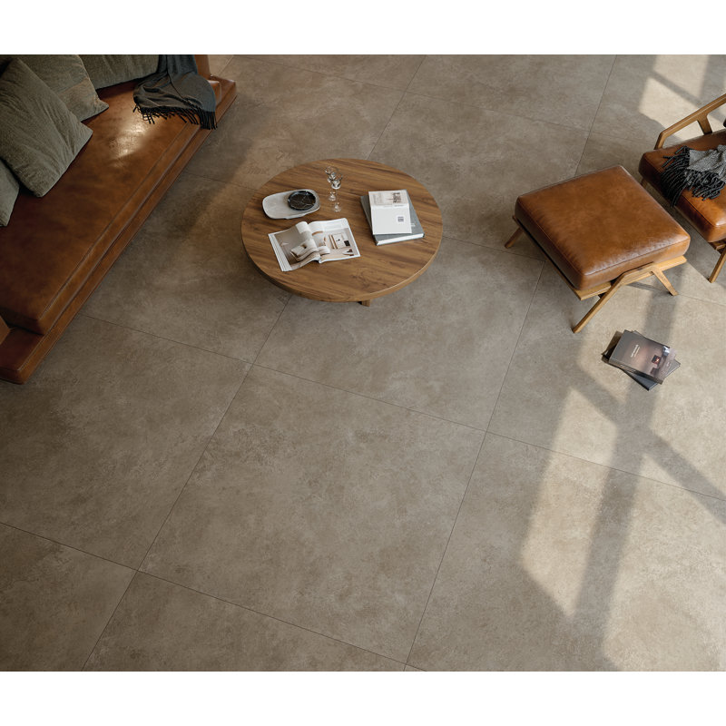 Carrelage de sol en porcelaine 32 po x 32 po Shibumi, Gris