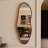 Full Length Mirror, 65"x22" Irregular Full Body Mirror with Solid Wood Frame,,Large Wavy Wall Mirrors for Living Room Entryway Bedroom,Horizontal/Vertical,Walnut-1267793578