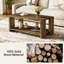 Table basse de 47 po en bois avec rangement, table centrale pour le salon