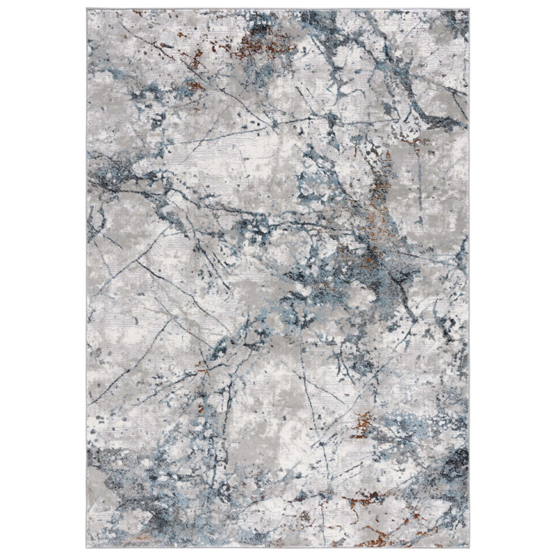 Milstein 500 Performance Abstract Rug, Rectangle 9' x 12'