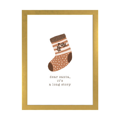 « Dear Santa it’s a long Story » par Orara studio, reproduction d’art