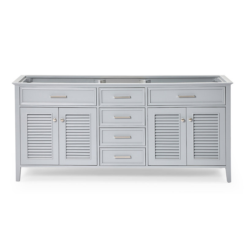 Base de meuble-lavabo double Ferree, Gris