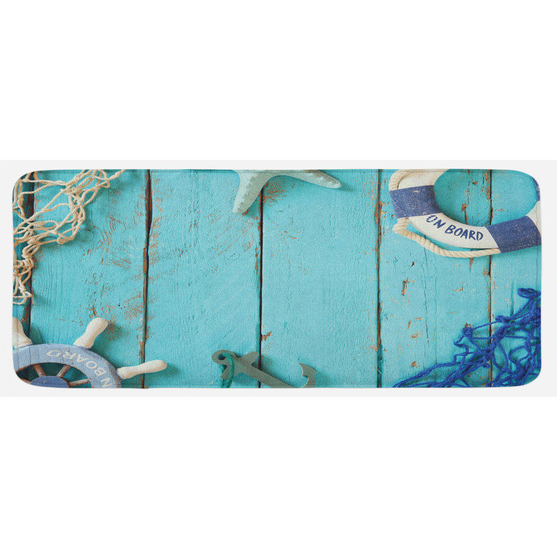 Tapis de cuisine nautique