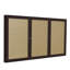 Babillard fermé en vinyle 3 portes avec cadre en satin Ghent-11138453-11138444-11138442