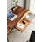  Live Edge Desk with Hairpin Legs and South American Walnut, Live Edge Desk with Drawer Storage-1254836286
