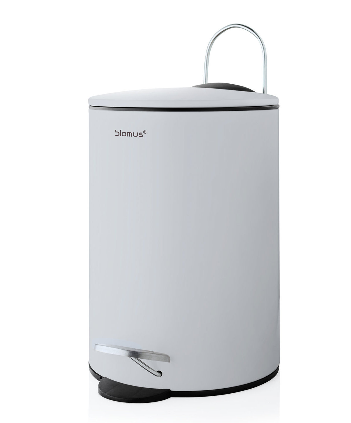 Tubo 0.79gal Step-On Trash Can, Microchip/Grey