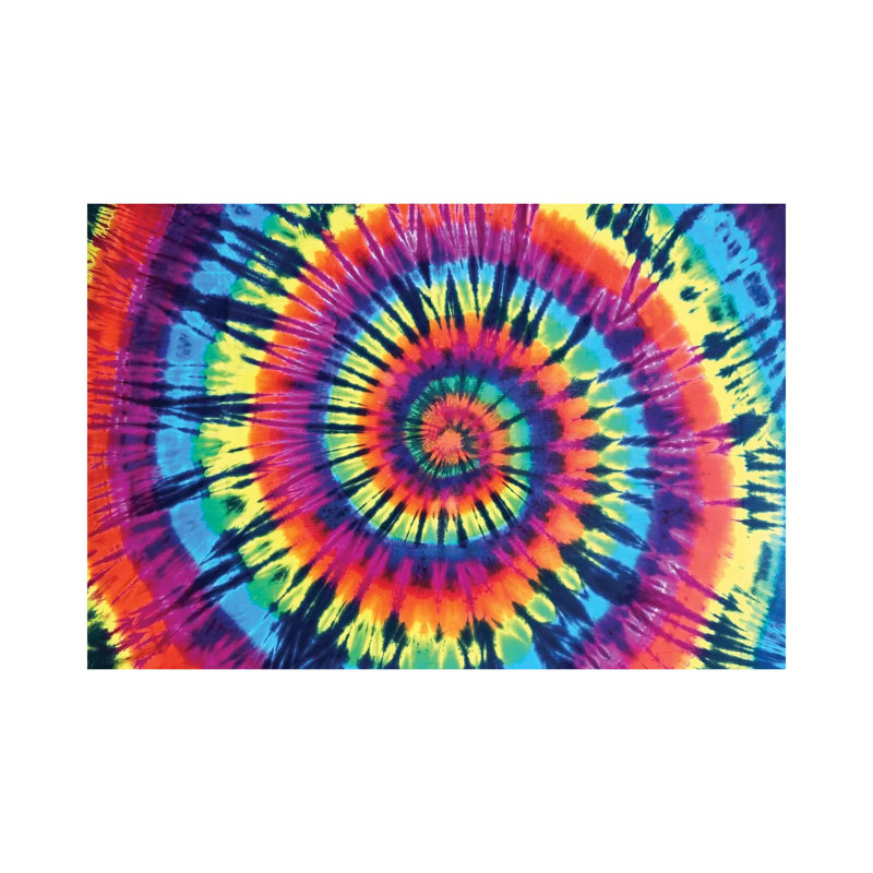 Tie Dye Rainbow by Molly Kearns - Wrapped Canvas Print, 20.32 cm H x 30.48 cm W