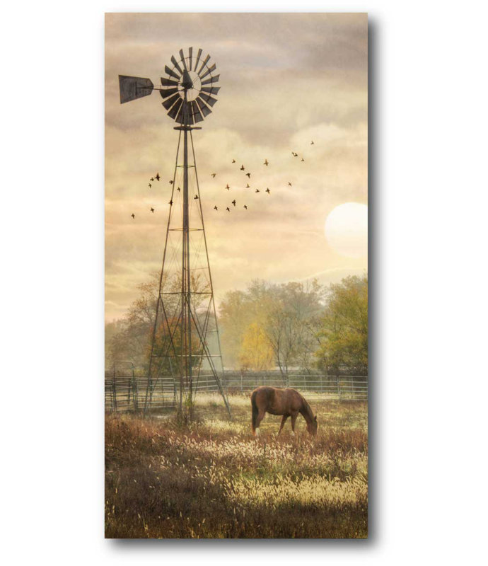Sunrise On The Prairie - Wrapped Canvas Print