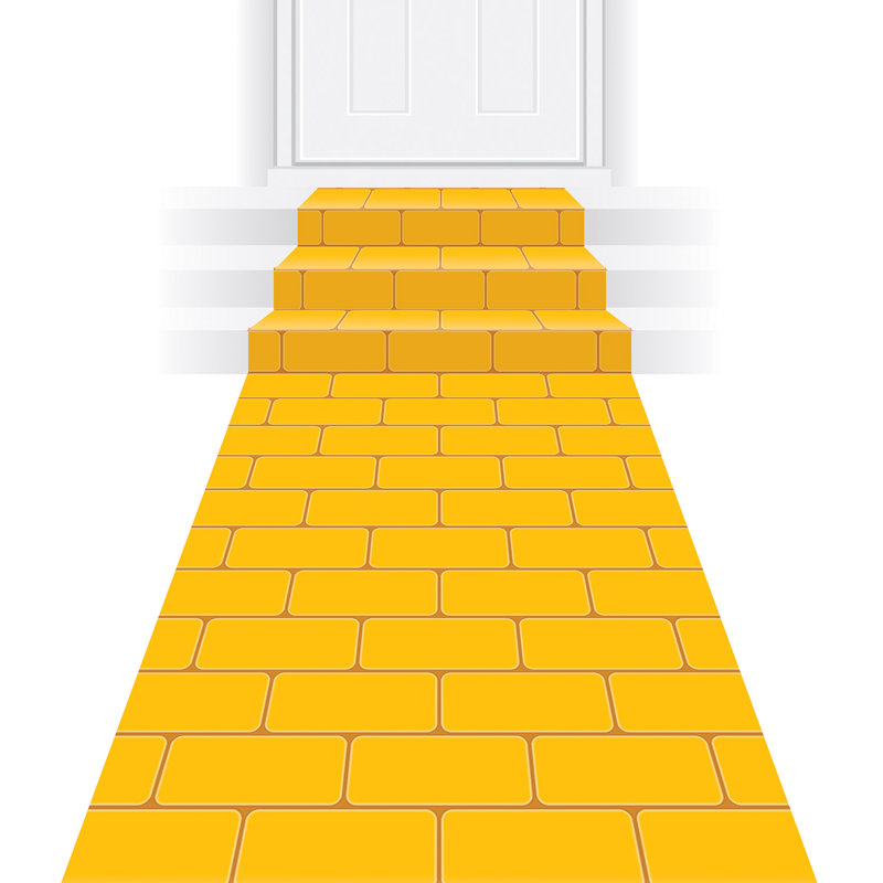 Tapis de couloir jaune brique - 24 po x 10 pi - paquet de 6