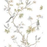 Secret Garden Garden Bird Trail Design 33' L x 21"  W Wallpaper Roll