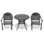 Simple Style Aluminum Outdoor Bistro Set,3-Piece