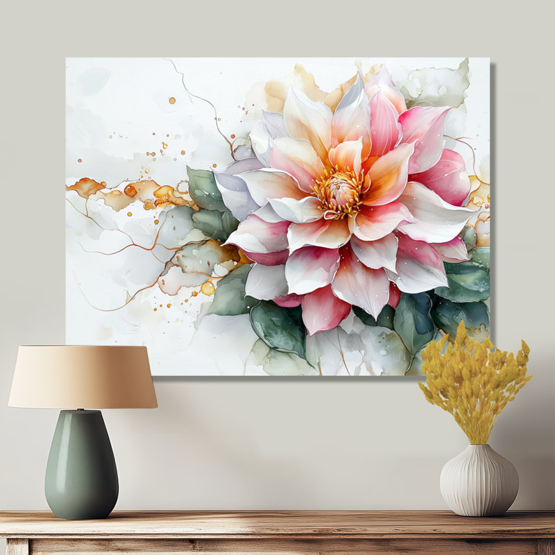 Matthies - Floral Large Wall Decor, H 12 po x l 20 po, Toile tendue, Ne s’applique pas