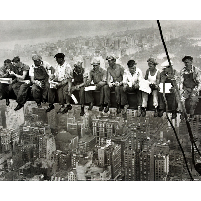 Lunchtime Atop a Skyscraper, 28" H x 35" W