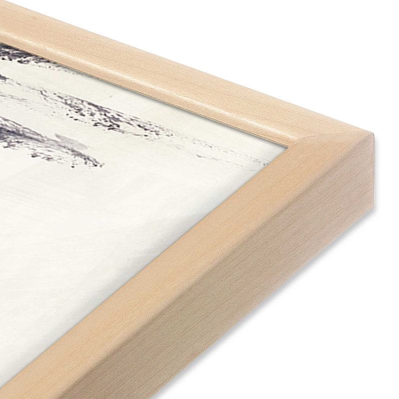 Ink and Earth v1 Print, 10" H x 8" W x 1.25" D, Raw Maple Picture Framed