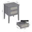 Arthen Rattan 2 Drawer Bedside Table-115334132