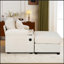 Chaise moderne surdimensionnée avec repose-pieds, porte-gobelets et ports de charge USB-1233429482