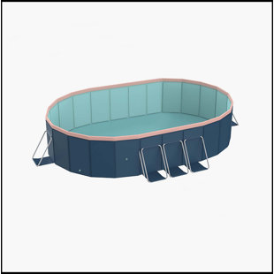 1.8M PVC Non-Inflatable Folding Pool, Summer Cooling & Bathing Pool For Outdoor Patio, Beach, Garden