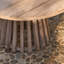Round Acacia Outdoor Coffee Table , 60cm cm W 60cm cm D