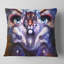 Coussin de collage eagles et femme à l’animal tiger-29862703-29862707