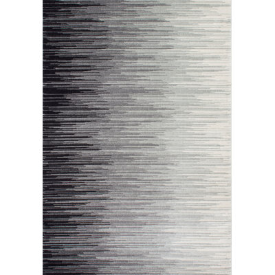 Tapis noir ombre Saresa