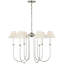 Ingela 6 - Light Metal Chandelier by Amber Lewis