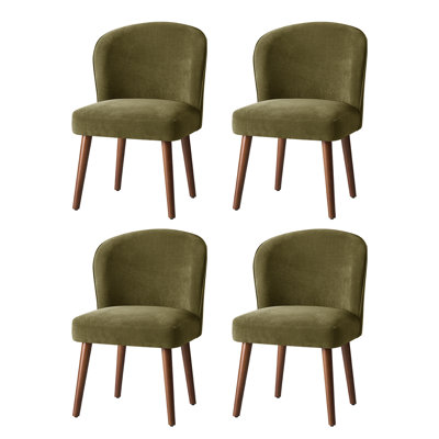 Palmdale Mid-Century Modern Upholstered Dining Chair Set