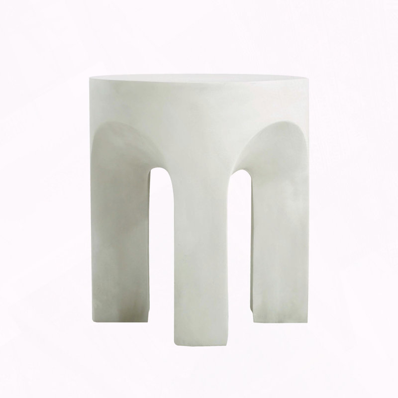 Table d'appoint ronde en béton léger MGO