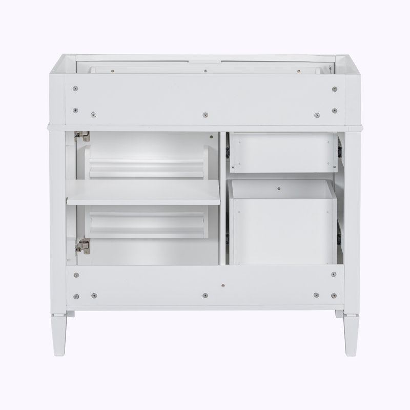 Bases de meuble-lavabo 36 po seulement, Blanc