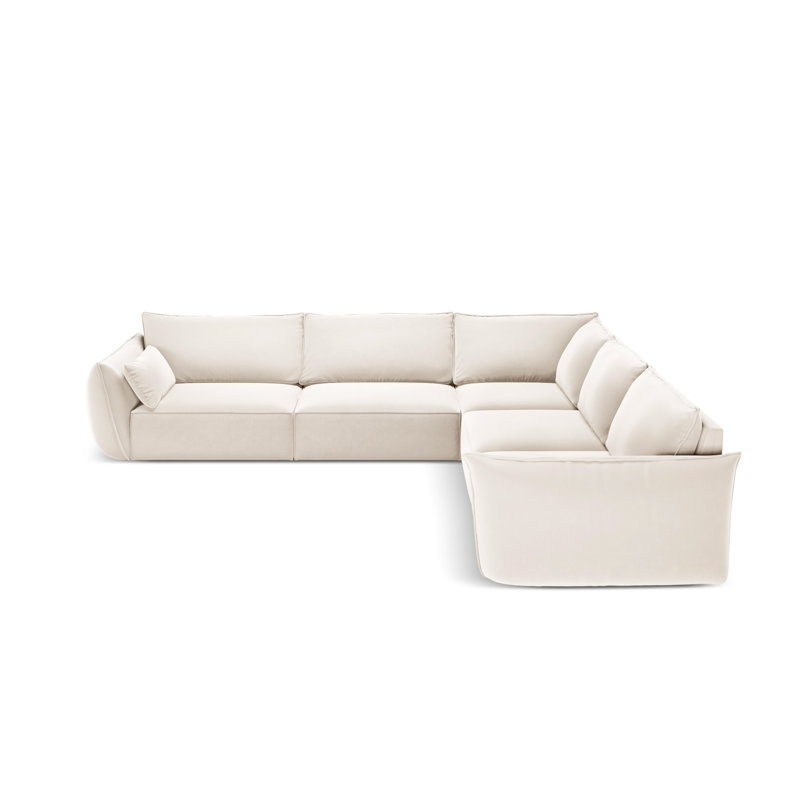 Leigh-Anna 7 Seater Corner Sofa , Beige