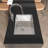 Nano Gray Stainless Steel Undermount Workstation Sink 27" X 19" - With Construction And Hygienic Design Rectangular Openable Pipe Lid Condensation Feature
