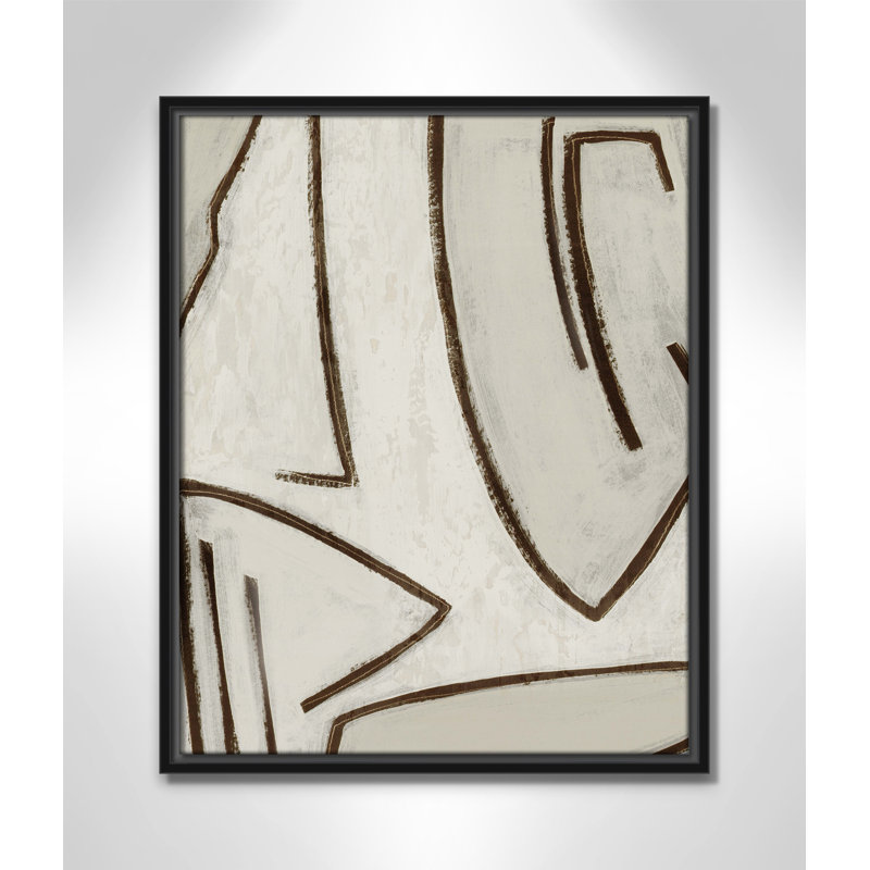 Line Work II, Black,  17.5" W x 21.5" H