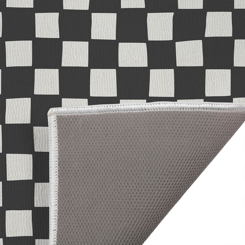 Paillasson Byrdhill, L 21 po x L 34 po, Ivoire / gris anthracite