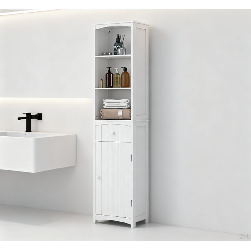 Armoire de rangement pour salle de bain, unité de rangement autoportante pour salle de bain