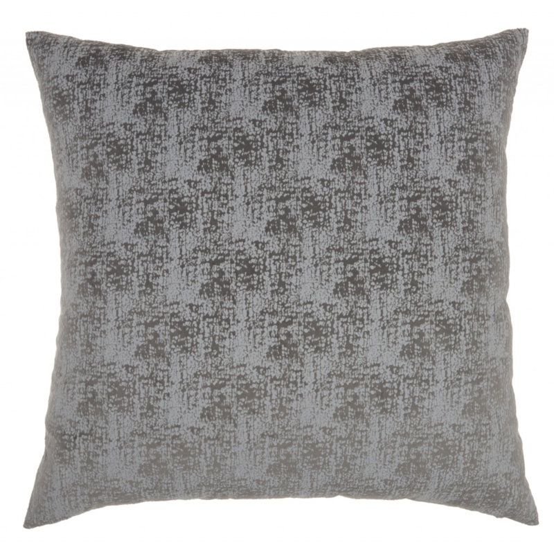 22" Abstract Throw Pillow, Slate Gray