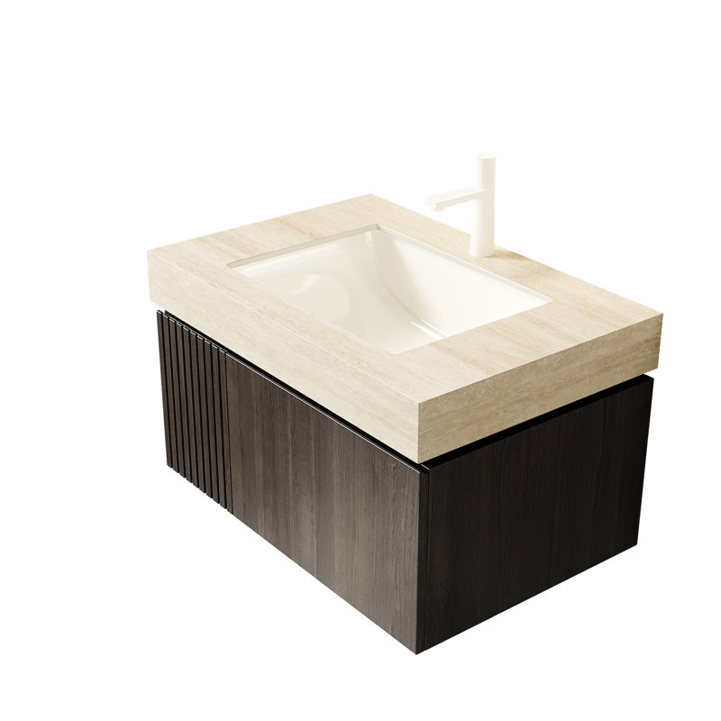 Wall Mounted With Stone Top