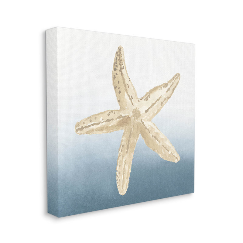 «Summer Beach Life Starfish» par Lucille Price, H 17 po x l 17 po x P 1,5 po